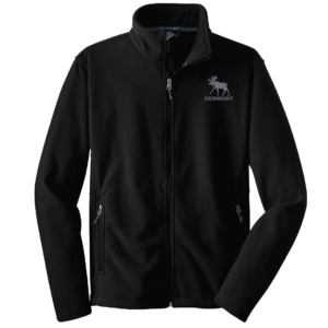 Men's Full Zip Fleece Jacket - Moose VT Embroidery