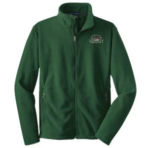 Men's Full Zip Fleece Jacket - Moose Pines Oval Embroidery