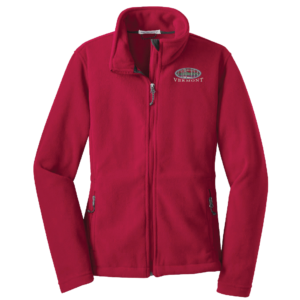 Women’s Full Zip Fleece Jacket - White Birch Oval Embroidery