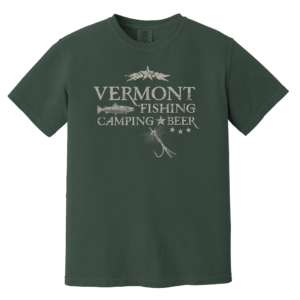 Vermont Fishing Camping Beer - Short Sleeve